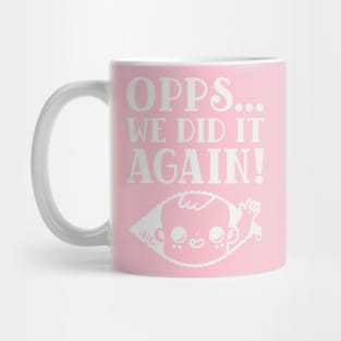 Pregnancy announcement mom baby coming Mug